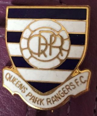 Vintage Queens Park Rangers (qpr) Hard Enamel Metal Badge
