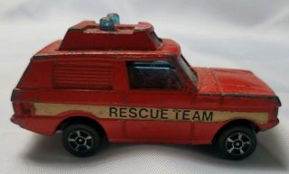 Corgi Juniors Range Rover Police Rescue Team Red Vintage Toy Emergency Vehicle