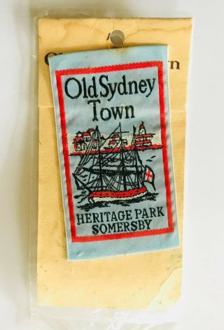 Old Sydney Town Souvenir Patch Badge Rare Vintage (p17)