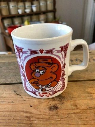 Vintage Kiln Craft Muppet Show 1970’s French Drinking Mug – Rowli – Fozzy Bear –