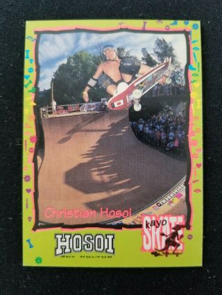 Christian Hosoi 1991 Kayo Skate Prototype Promo Card Skateboard Association
