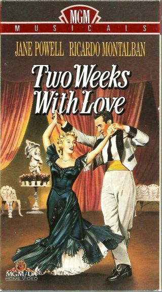 Two Weeks With Love Vhs 1991 Jane Powell Ricardo Montalban Debbie Reynolds Vtg