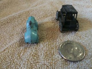 Vintage Very RARE 1930s - 40s cast mini cars (2) different D 4