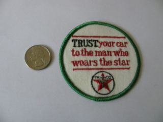Vintage Texaco Trust Oil Gasoline Gas Patch Embroidered Nos Old Stock