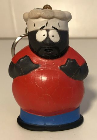 Vintage 1998 South Park Chef Foam Squishy Key Chain Comedy Central