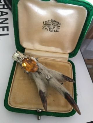 Vintage Scottish Real Grouse Highland Bird Brooch 20