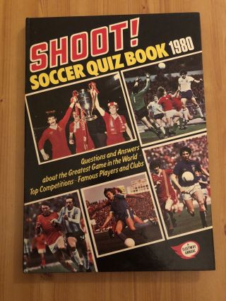 Shoot Soccer Quiz Book 1980 Vintage Annual Retro Christmas Gift Present