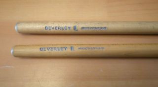 Vintage & Rare Beverley L Made in England Drum Sticks Matched Pair from 1960 ' s 4
