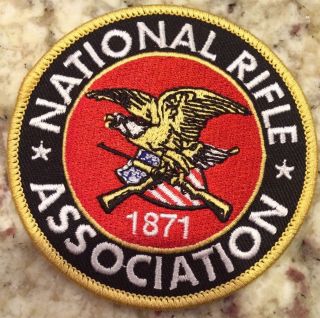 - National Rifle Assoc/ Nra Embroidered Patch 3 " Round.