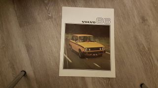 Rare Vintage 1976 Volvo 66 Brochure Classic Car Post