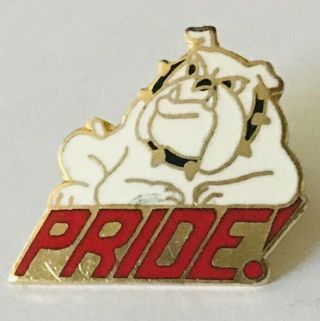 Pride Mack Truck Bulldog With Collar Dog Pin Badge Rare Vintage (l46)