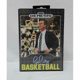 Pat Riley Basketball For Sega Genesis Vintage Very Good