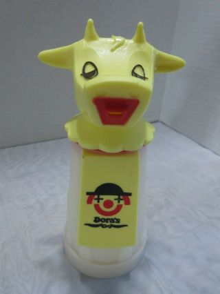 Whirley Vtg 70s Moo Cow Childs Sippy Cup Creamer Dora 