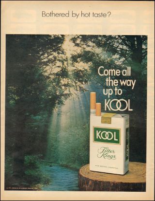 1970 Vintage Ad For Kook Cigarettes`wood River Trees Tobacco (012718)