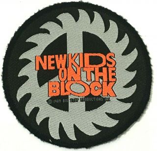 Kids On The Block - Nkotb - Old Og Vtg 1989 Woven Sew On Patch