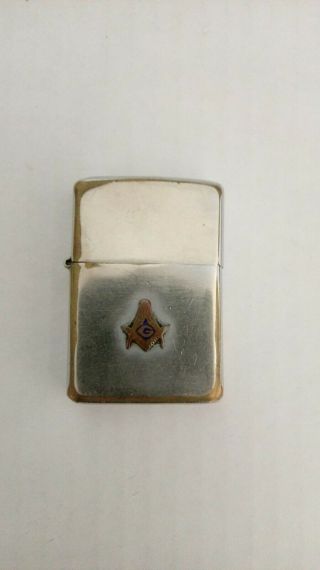 Vintage 1967 Masonic Zippo Lighter