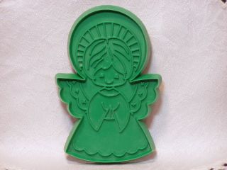 Vintage Hallmark Cards Plastic Cookie Cutter - Smiling Angel W/ Halo Christmas