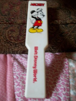 Vintage Mickey Mouse Rush Brush,  Walt Disney World,  Souvenir,  Ec,  Folds Flat