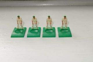 Vintage Subbuteo Cricket Fielders Green Caps
