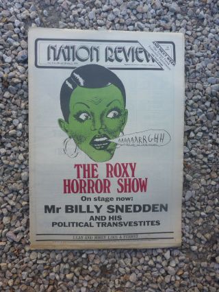 Vintage Aus Nation Review Newspaper.  April 26 1974 - Roxy Horror Show