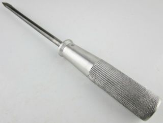 Vintage Aluminum Handle Flat Head Screwdriver Custom Hand Made ? Hand Tool 11