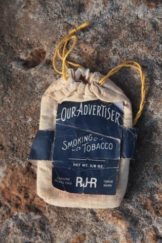 Vintage Tobacco Bag Our Advertiser Smoking Drawstring Bag Advertising Tobacco