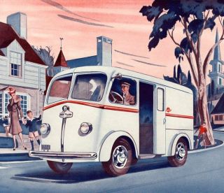 Vintage 1939 White Trucks Ad - 11 " X 14 " - White Horse Delivery Van