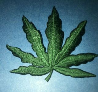 Vintage Marijuana Leaf Weed Pot Hipster Jacket 420 Patch Crest 891r