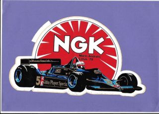 Ngk Andretti Lotus 79 Formula One Vintage Old Motor Racing Sticker Hv2