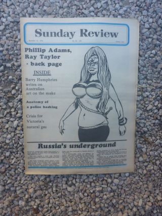 Vintage Aus Nation Review Newspaper.  December 13 1970 - Russias Underground