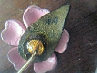 Vintage Gold Tone Rose Flower Scarf Hat Pin Brooch Intricate Detailing - VGC 5