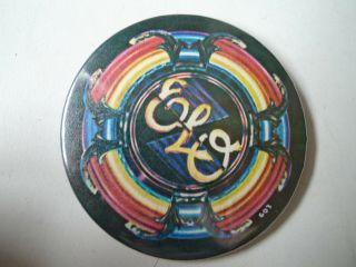 Electric Light Orchestra Vintage Metal Badge 6cm Button Pin Elo Blue