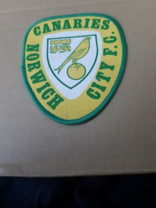 Norwich City F C Vintage 1970s Football Sew On Badge