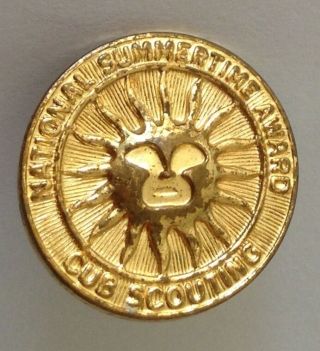 Cub Scouting National Summertime Award Pin Badge Vintage Scouts (n4)
