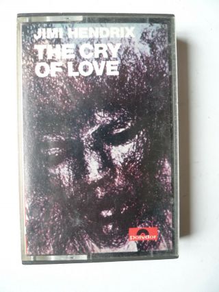 Jimi Hendrix The Cry Of Love Vintage Tape Cassette Polydor 3194 - 025