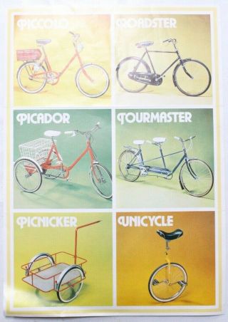 Vintage Pashley Cycles Brochure Picador,  Roadster,  Piccolo