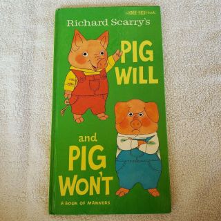 Vintage 1984 Pig Will And Pig Won 