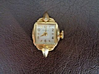 Vintage Caravelle Ladies Gold Tone Watch No Band (cat.  J5018)