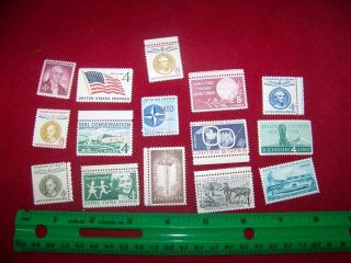 Complete Year Set Of 1959 Never Hinged Vintage Postage Stamps