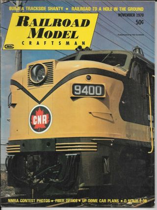Railroad Model Craftsman,  November 1970,  Cover: Alco 