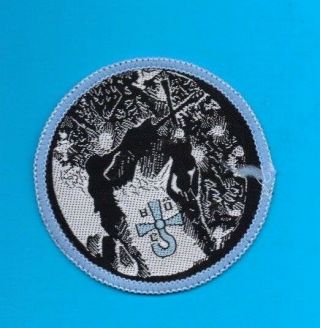 Blue Oyster Cult Hooded Figure Vintage 1970s Sew - On Patch