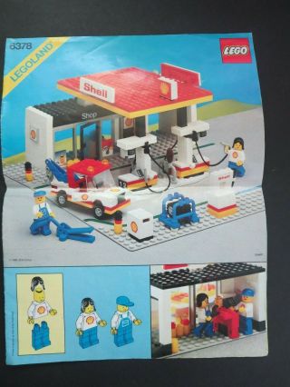 Lego Classic Vintage Town 6378 1986 " Shell Service Station " Instructions