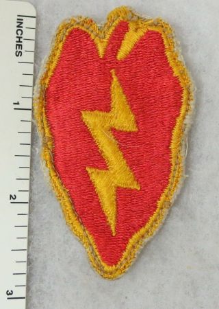 25th Infantry Division Patch Us Army Vietnam War Vintage In Color Cut Edge