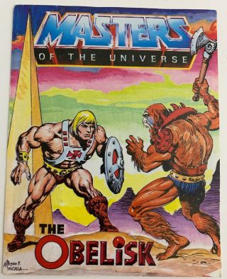 Vintage 1980’s Motu The Obelisk Masters Of The Universe He - Man Mini Comic Book