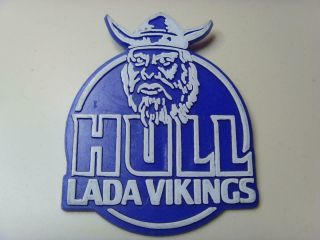 Vintage Speedway Pin Badge Hull Lada Vikings