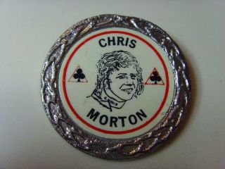 Vintage Speedway Pin Badge Chris Morton
