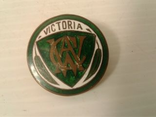 Vintage Cwa Victoria Country Womens Association Enamel Badge/pin