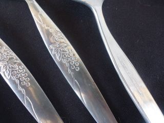 4 vintage retro stainless steel splayds buffet forks 2
