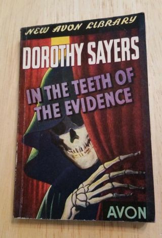 Vintage 1943 Avon Library Dorothy Sayers In The Teeth Of The Evidence Mystery Pb
