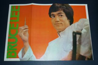 Bruce Lee 1975 Vintage Japan Pinup Poster 11.  6x16 Tf/y